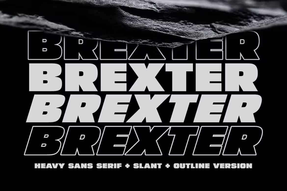 Schriftart Brexter